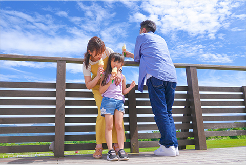 清泉寮ジャージーハットでソフトクリーム