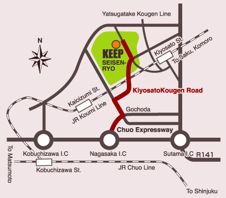 Kiyosato seisen-Ryo highway map