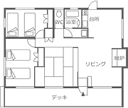 Floor plan:COTTAGE / Cottages