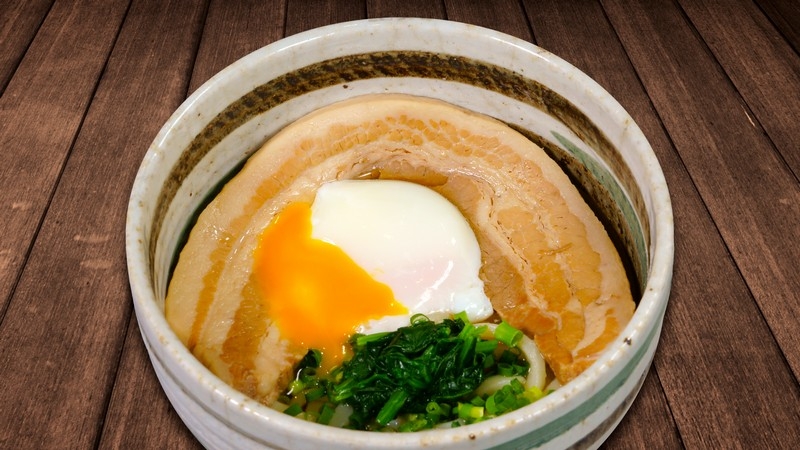 贅沢!!1枚角煮うどん