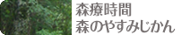 森のやすみじかんと森療時間