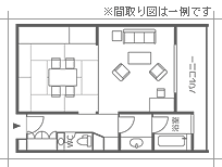 和室平面図