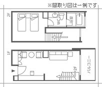 洋室平面図