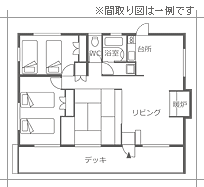 コテージ平面図