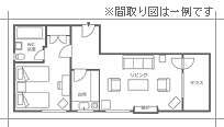 スイートルーム平面図